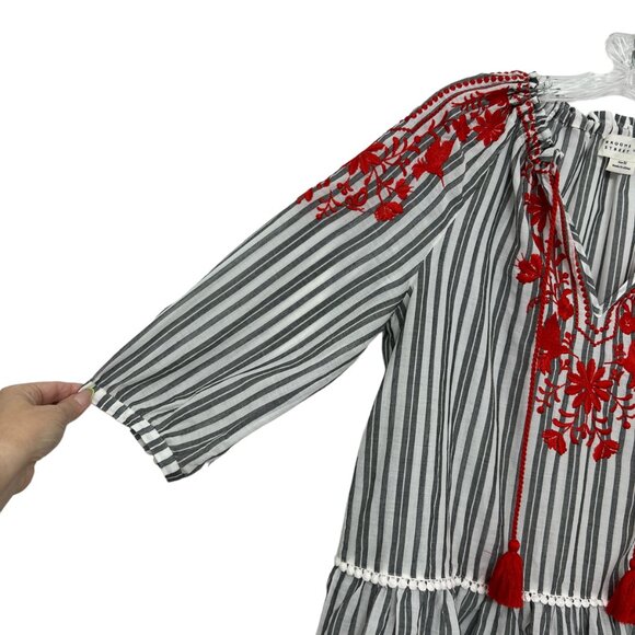 Kate Spade Broome Street Embroidered oversized tunic top women's size XS - Picture 4 of 7